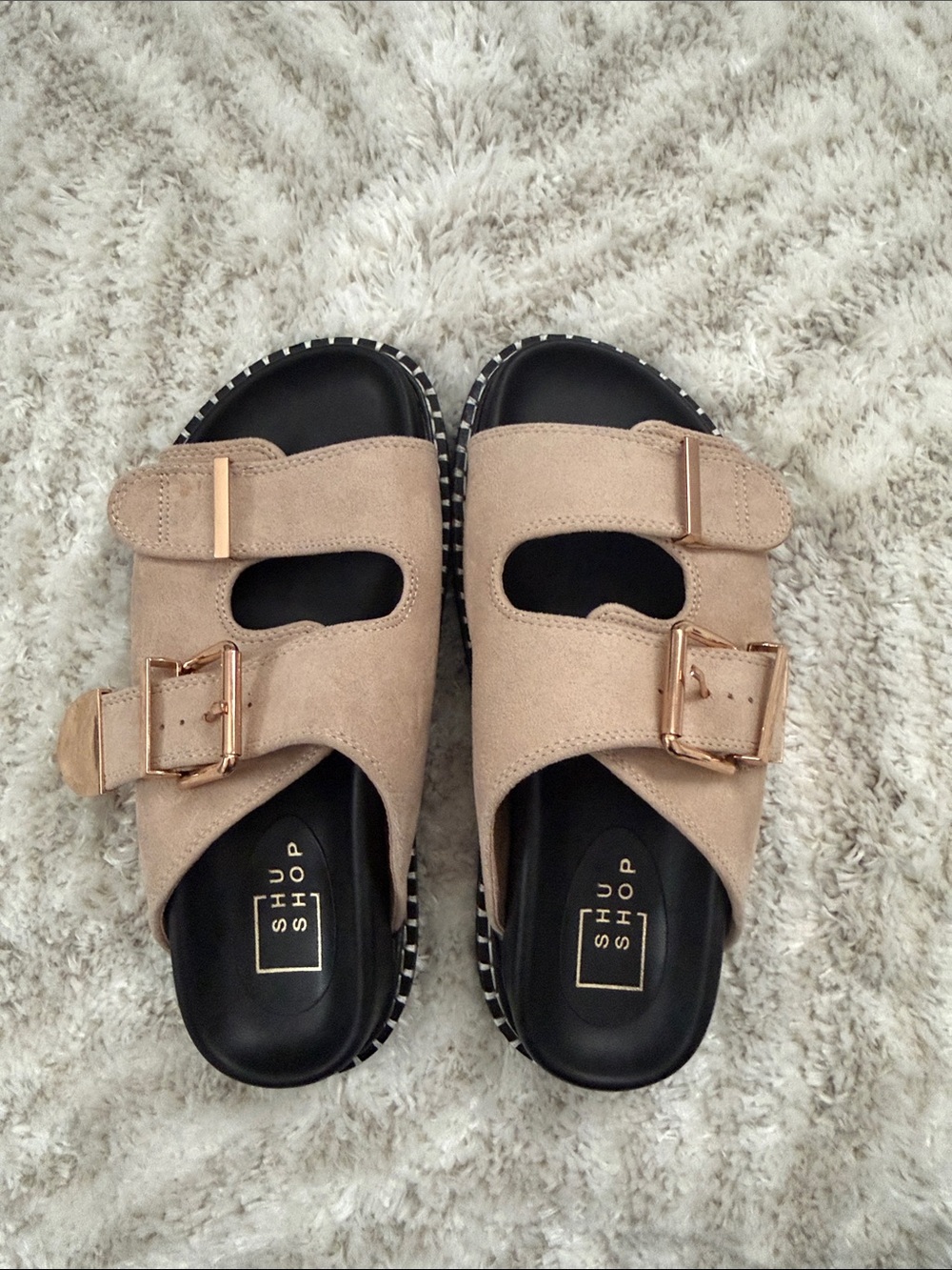These three slides sandals shoes